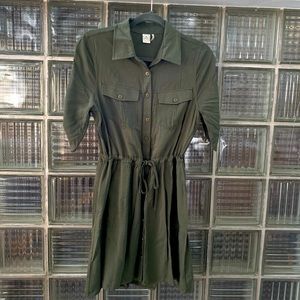 Cute Military Green Dress!